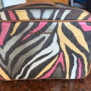 Michael Kors Vibrant Multicolor Animal Print Bag